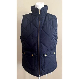NWT J. CREW Quilted Puffer Full Zip Vest Equestrian Riding Pockets Size XS - Picture 1 of 4