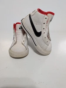 Nike Sweet Classic Toddler Boys High Top Sneakers White & Black 5C - Picture 1 of 13