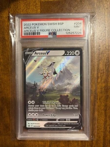 2022 POKEMON SWSH BLACK STAR PROMO ARCEUS V FIGURE COLL #204 ARCEUS V PSA 9 - Picture 1 of 2