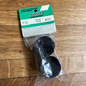 Cross Racing Front Wheels for Tamiya F1 F101 F102 F103 F104 Black Japan Vintage - Picture 1 of 4