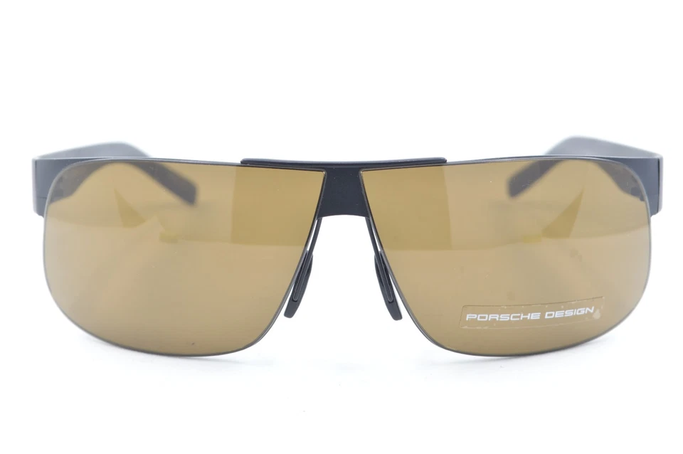 Nuevas gafas de sol auténticas Porsche Design P'8535 D Italia negras mate de gran tamaño nuevas en caja Foto 1 de 4