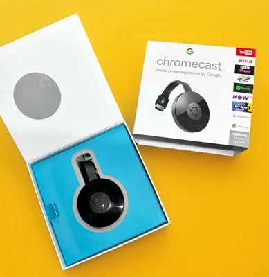 Google Chromecast 2nd Generation Gen HDMI Streaming Media Player Device Cast Box - Image 1 of 4