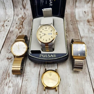 Lot of 4 Vintage Watches Citizen Waltham Pulsar Casio READ - Picture 1 of 23