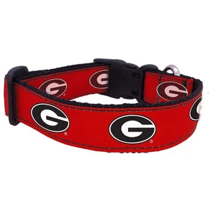 NCAA Georgia Bulldogs Dog Collar (Team Color, Large) - Picture 1 of 2