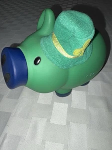 Hucha Extraíble Antigua Marina Irlandesa St Patric Verde Tornillo Nariz Negra Rara - Imagen 1 de 7