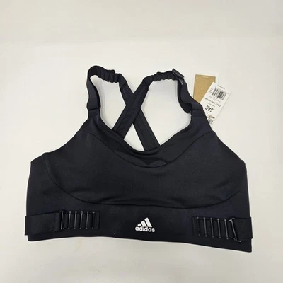adidas Womens Bra 36AC Fastimpact Luxe Run High-Support Bra Black - Image 1 of 4