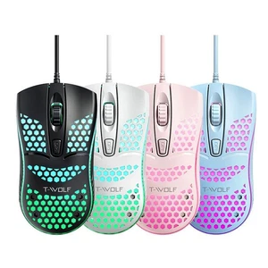 Office Esports Hollow Out Design Gaming Mouse Back Light Wired Cable - Picture 1 of 15