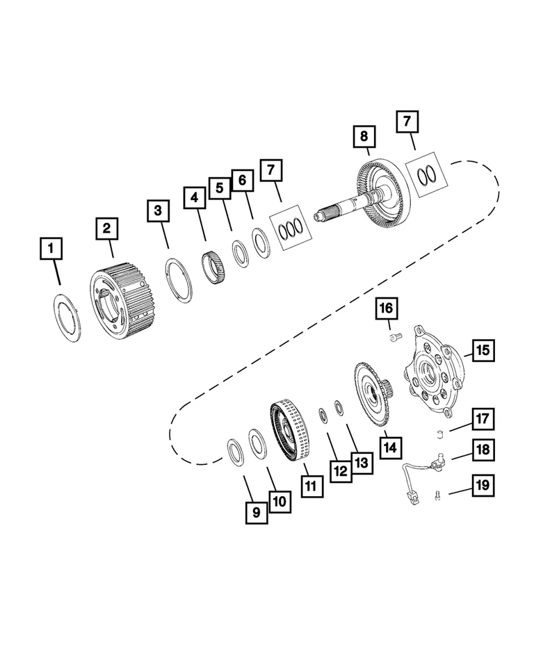 Genuine Mopar Input Shaft 68140527AA - Image 1 of 1