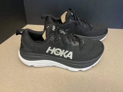 Mens Hoka One One Gaviota 5 Black/White Running Shoes. Size 12D. Awesome Shoes! - Image 1 of 4