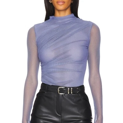 FP Movemt by Free People Purple Mesh Bodysuit Size Small Nwot - Image 1 of 4