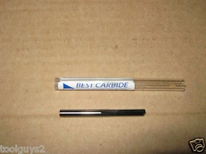 # 53 (.0595) SOLID CARBIDE STRAIGHT FLUTE 140DEG NOTCHED POINT DRILL BIT (5) SET - Picture 1 of 1