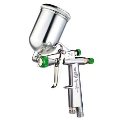 Meiji F55-G08 small spray gun for touch-up paint side cup type with/without cup - Image 1 of 2