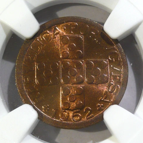 PORTUGAL | X Centavos 1952 NGC MS64 Cover
