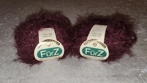 Berroco Furz Knitting Crochet Yarn 3854 Purple 1.75 oz x 50 g /90 yds Lot of 2  - Picture 1 of 2