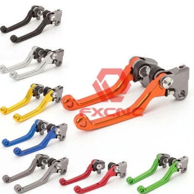 Palanca de freno de embrague pivotante 22/28 mm empuñaduras universales guardamanos manillar guardamanos Foto 1 de 4