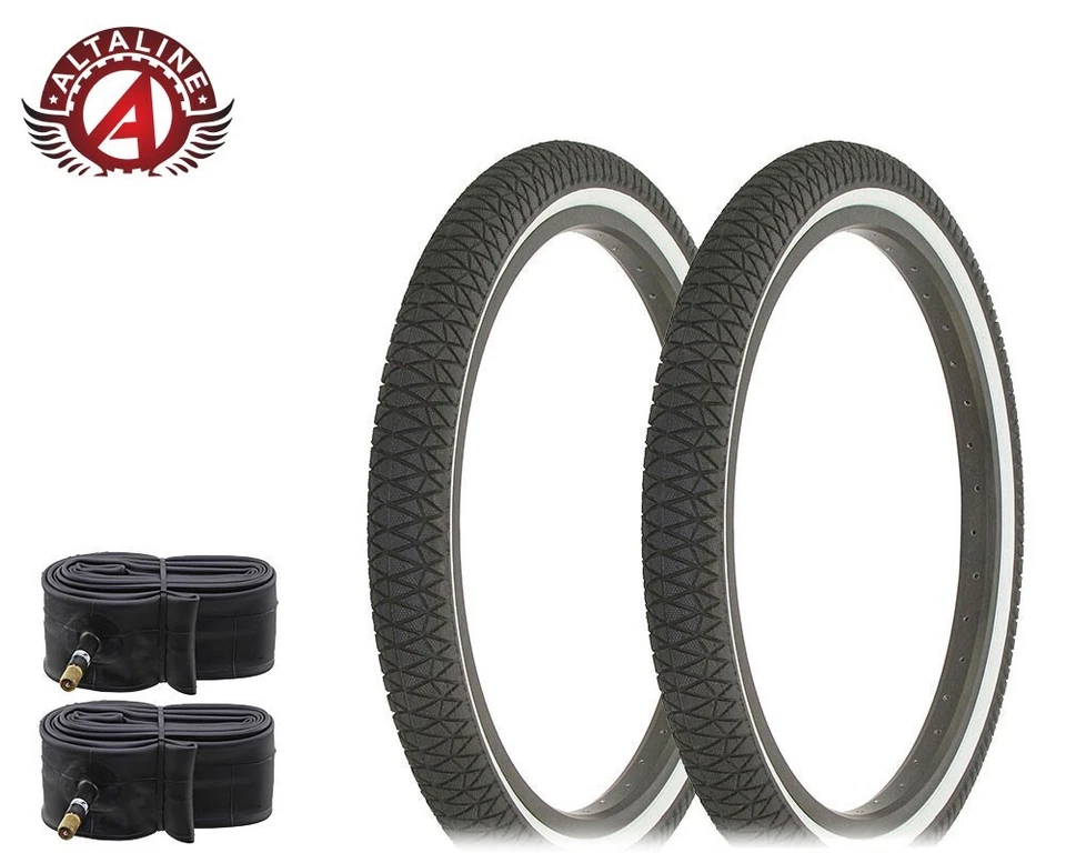 AltaLine BMX BICYCLE FREESTYLE X-PERFORMER TIRES 20" x 1.95" W/TUBES MANY COLORS - Image 1 of 1