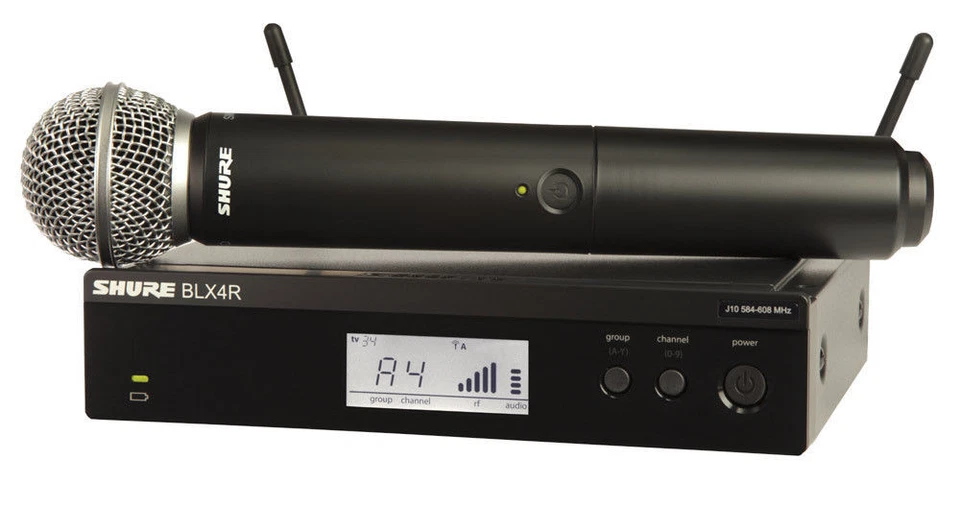 Shure BLX24R/SM58-H9 Handheld Wireless Rack-mount Vocal System with SM58 Mic - Image 1 of 1