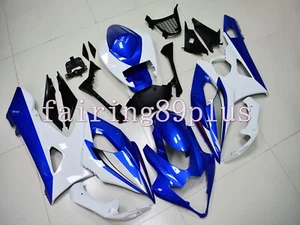 Blue White ABS Plastic Injection Mold Fairing Kit Fit for 2005 2006 GSXR1000 - Picture 1 of 6