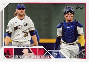 2023 TOPPS UPDATE (#US251) - COMBO CARD - WILLIAM CONTRERAS / CORBIN BURNES