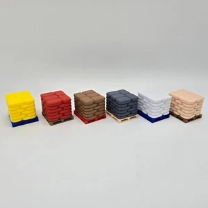 1/32 Scale Pallets Of Cement/Sacks "Various Colours" - Picture 1 of 19