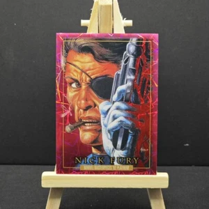2024 Marvel Masterpieces ’92 Platinum Pink Lasers Nick Fury #64 384/992 - Picture 1 of 2