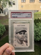 1972 Milton Bradley REGGIE JACKSON PSA 7
