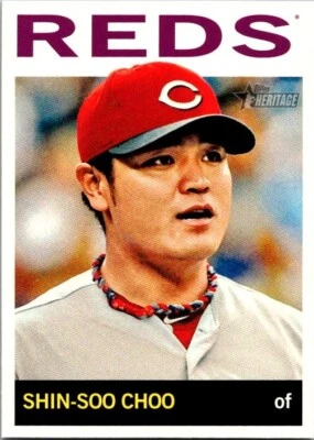 2013 Topps Heritage SHIN-SOO CHOO Reds VENEZUELAN #105 MINT Condition! - Image 1 of 2