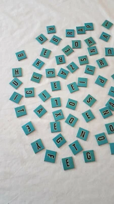 1968 Scrabble for Juniors Game Replacement Parts Pieces Letter Tiles - Image 1 of 4