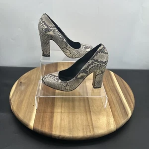 Pumps Größe 5 Damen Dune London Leder kegelförmiger Absatz mandelförmige Zehenpartie Slipper - Bild 1 von 19