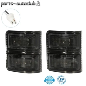 2X Smoke Side Mirrors Amber LED Signal Light For 08-16 Ford F250-F550 Super Duty - Picture 1 of 11