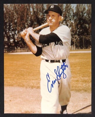 Enos Slaughter - Yankees - Autographed Signed 8x10 JSA COA/LOA - Image 1 of 4