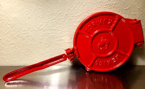 NUEVO Tor-Mex México Esmalte Rojo Hierro Fundido Tortilla Prensa Fabricante Utensilios de Cocina 6.5" - Imagen 1 de 5