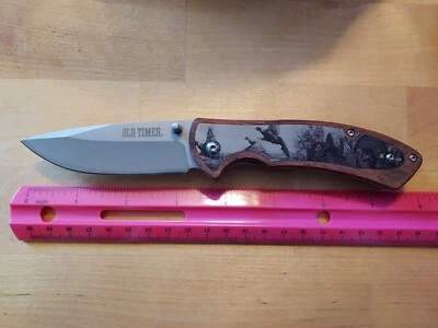 Navaja de bolsillo antigua nueva fuera de paquete, suelta.  Foto 1 de 4