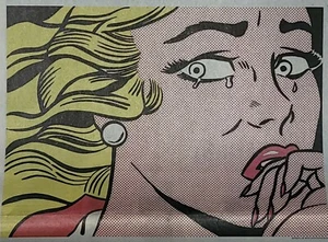 Lichtenstein "Crying Girl" Druck aus der New York Times Artikel über gefälschte Drucke - Bild 1 von 2