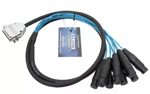 Elite Core 5' 25-pin D-Sub DB25 to 8 XLR Female 5ft Audio Cable Breakout Snake - Picture 1 of 5