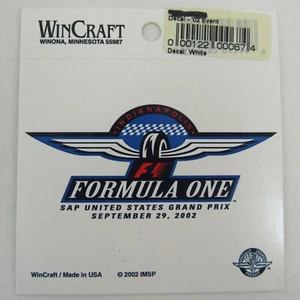 2002 Formula-1 United States Grand Prix Event Collector Decal IMS Ferrari - Picture 1 of 6