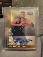 2008-09 Topps Co-Signers Rookie Gold Auto 10/25 Brook Lopez #110 Rookie Auto RC