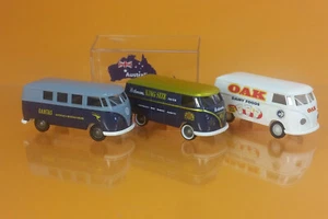 Brekina 90492 Set 3 x VW-Bulli-Modellen Im Einsatz in Australien 1960 1:87 NEU! - Bild 1 von 2