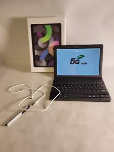 Japanese Android Tablet w/ Keyboard Folio Black 5G Volte - P30 Tablet - Picture 1 of 6