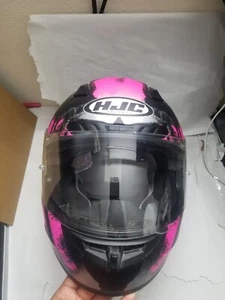 Women's Full Face HJC Motorcycle Helmet - Small - Arica Pink; W/ carry case Sz-S - Picture 1 of 12