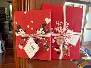 Pottery barn Holiday Mickey Mouse Birthday Disney party Christmas gift SET 2 , - Picture 1 of 13