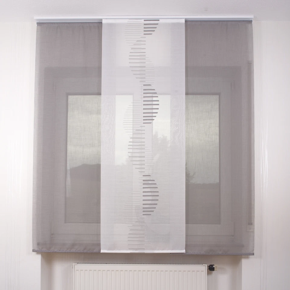 3er Set Schiebegardine Flächenvorhang inklusive Zubehör Ira-Annette II - Bild 1 von 1