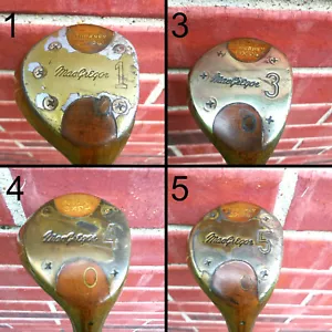 MacGregor Tourney DX9W Wood Set (1, 3, 4, 5 ) - RH Persimmon NEED NEW GRIPS - Picture 1 of 7