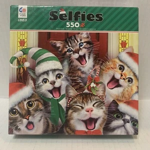 550 Piece Selfies Adorable Kitty Cat Cats Jigsaw Puzzle by Ceaco 2017 Counted - Picture 1 of 3