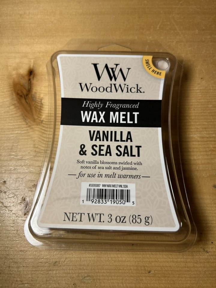Woodwick Vanilla & Sea Salts Highly Fragranced Wax Melts 6 Packs