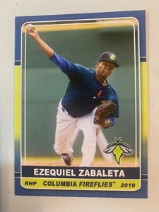 Ezequiel Zabaleta 2019 Columbia Fireflies Team Card - Picture 1 of 1