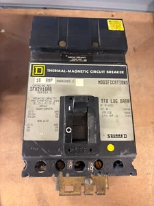 SQUARE D SFH2016AB 16 AMP SERIES 3 TWO POLE ADJUSTABLE  MCCB CIRCUIT BREAKER - Picture 1 of 2
