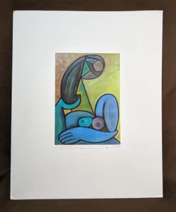 Michael Pollice Kubismus Kunstdruck Kubist SIGNIERT mit Bleistift datiert 1998 mattiert - Bild 1 von 8