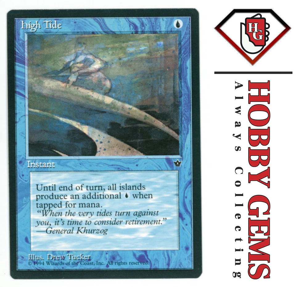 HIGH TIDE Fallen Empires Common 18a Magic the Gathering MTG - Image 1 of 1