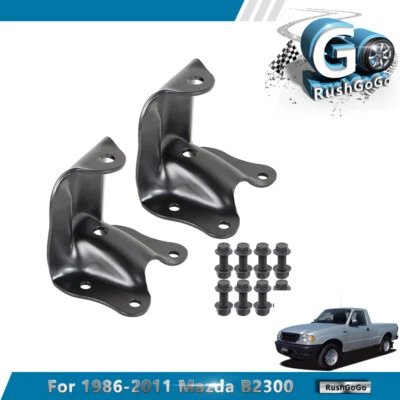 Juego de 2 soportes de resorte de hoja trasera para Ford Ranger 86-11 Mazda B2300 722-010 Foto 1 de 4